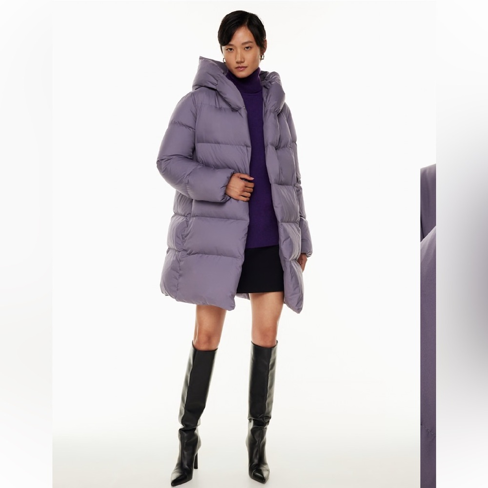 Babaton - Purple duvet puffer mid - XS - Picture 3 of 12